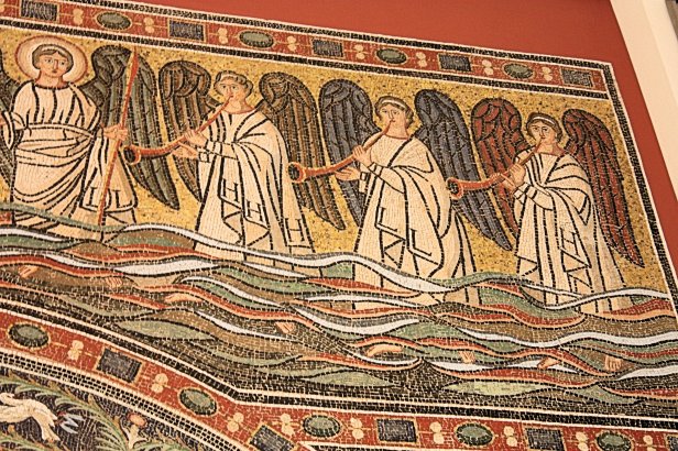 Detail of Church of San Michele in Africisco Mosiac from Ravenna in Berlin